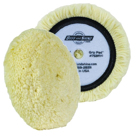 Grip Wool Buffing Pads - 7503G - Buff and Shine Mfg.