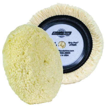 Orbital Sander Buffing Pad 6 Inch Wool Buffing Pads - 100% Natural Wool Hook & Loop For DA Sanders & Drills, 2500 RPM 6 Buffing Pads - Foto 2