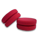 Buff & Shine Applicator Pads, Round Notched Red Foam, RFA452