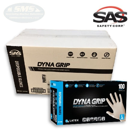 SAS Safety DYNA GRIP mil Latex Powder-Free Gloves