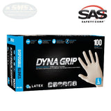 SAS Safety DYNA GRIP 7 mil Latex Powder-Free Gloves