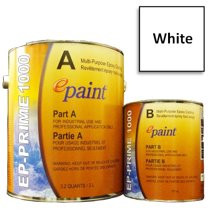 EPaint EP-PRIME 1000 Multi-Purpose Epoxy Primer, White, P1000-405-G