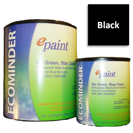 EPaint Ecominder Antifouling Boat Bottom Paint, Black