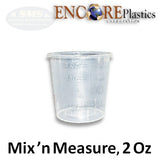 Encore Plastics 2 Ounce Mix n' Measure Container, ENC-20002