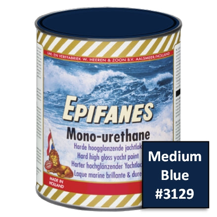 Epifanes Monourethane Yacht Paint, #3129 Ocean Medium Blue, 750ml, MU3129.750