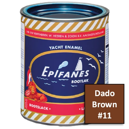 Epifanes Yacht Enamel, #11 Dado Brown, 750ml, YE011.750