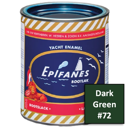 Epifanes Yacht Enamel, #072 Dark Green, 750ml, YE072.750