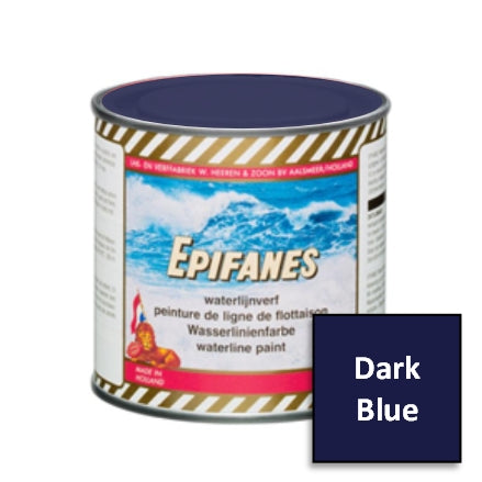 Epifanes Waterline Boat Striping Paint Can, #8 Dark Blue, Version 2