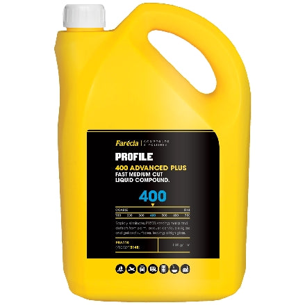 Farecla Profile 400 Advanced Plus Fast Medium Cut Liquid Compound, 1 Gallon, PRA118