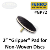 Ferro 2" Gripper Long Hook Pad with 1/4" Shank, GP-72, 2