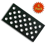 Ferro Firm Density Hole Hand Sanding Block, 6-Pack, 2655, 2