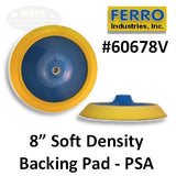 Ferro 8" Soft PSA Backing Pad, 60678V, 2