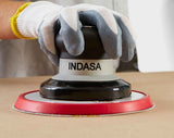 Indasa 6" Vacuum Ready DA Sander in action