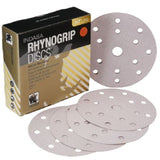 Indasa HT Line Rhynogrip 6" Ultravent Multi-Hole Sanding Discs, 8660 Series, 4