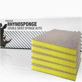 Indasa Rhyno Sponge Yellow Fine Grit Double Sided Hand Sanding Pads, Case of 100 (595107)