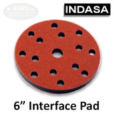 Indasa 6" 15-Hole Interface Foam Pad, 363485
