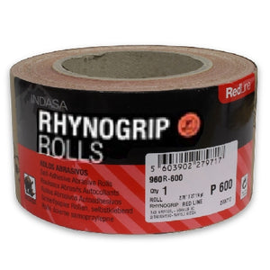 Indasa RedLine Rhynogrip 2.75" Hook & Loop Sanding Rolls, 950-R Series