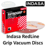 Indasa RedLine Rhynogrip 6" 9-Hole (for Festool) Sanding Discs, 690 Series