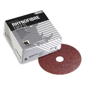 Indasa 4.5" Rhynofibre Alum-Oxide Silver Grinding Discs, 4500 Series