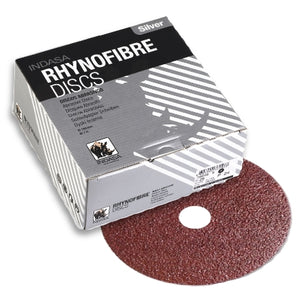 Indasa 7" Rhynofibre Alum-Oxide Silver Grinding Discs, 2000 Series