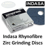 Indasa 7" Rhynofibre Zirconium Silver Grinding Discs, 2200 Series