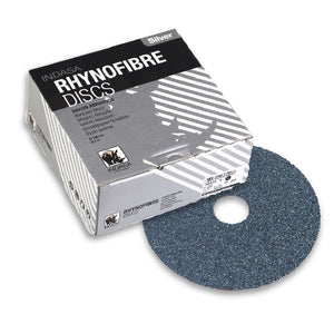Indasa 5" Rhynofibre Zirconium Silver Grinding Discs, 1200 Series