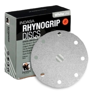 Indasa WhiteLine Rhynogrip 6" 9-Hole Sanding Discs for Festool