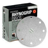 Indasa WhiteLine Rhynogrip 6" 9-Hole Sanding Discs for Festool