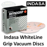 Indasa WhiteLine Rhynogrip Vacuum Sanding Disc Collection