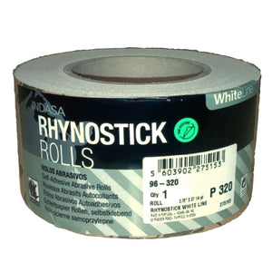 Indasa WhiteLine Rhynostick 2.75" PSA Sanding Rolls, 96 Series