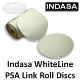 Indasa WhiteLine Rhynostick Link Roll Solid PSA Sanding Disc Collection, 2