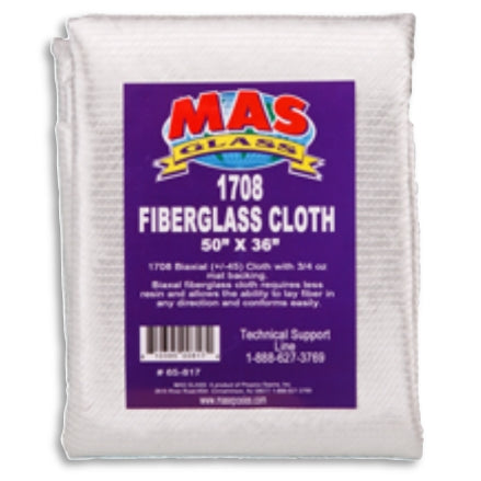 MAS Epoxies 1708 Biaxial Fiberglass Cloth