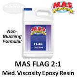 MAS FLAG Medium Viscosity Epoxy Resin, Non-Blushing Formula