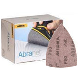 Mirka Abranet 4" x 6" x 6" Delta Sanding Triangles, 9A-219 Series, 4