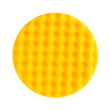 Mirka 6" Yellow Waffle Foam Cutting Pad, 2-Pack, MPADYF-6W, 3