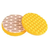 Mirka 6" Yellow Waffle Foam Cutting Pad, 2-Pack, MPADYF-6W, 2