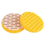 Mirka 6" Yellow Waffle Foam Cutting Pad, 2-Pack, MPADYF-6W, 2