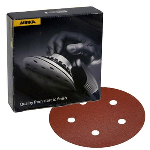 Mirka Coarse Cut 5" 5-Hole Grip Sanding Discs, 40-614 Series