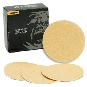 Mirka Gold 5" Solid Grip Sanding Discs, 23-612 Series