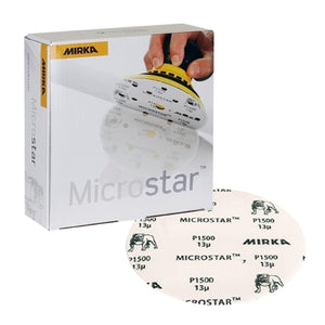 Mirka Microstar Film 5" Solid Grip Sanding Discs, FM-612 Series