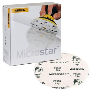 Mirka Microstar Film 6" Solid Grip Sanding Discs, FM-622 Series