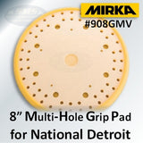 Mirka 8" Multi-Hole 5-Mount Grip Pad for National Detroit Tools, 908M5GV