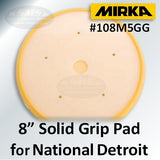 Mirka 8" Solid 5-Mount Grip Pad for National Detroit Tools, 108M5GG