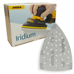 Mirka Iridium 4" x 6" x 6" 36-Hole Delta Sanding Triangles, 24-620 Series