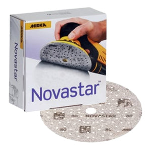Mirka Novastar 5" Grip Film Sanding Discs, FG-5MH Series