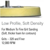 Norton Nor-Grip Backup Pads, Low Profile Soft Density