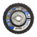 Norton Flap Disc Metal R828 ZA, 4.5" x 5/8-11", Fiberglass Hub, Flat T27, Zirc