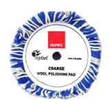 RUPES 8" ROTARY Twisted Lambs Wool Blue Polishing Pad for LH19E Rotary Tool with 6" Backing Plate, 9.BL200H, 5