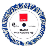 RUPES 9" ROTARY Twisted Lambs Wool Blue Polishing Pad for LH19E Rotary Tool with 6.5" Backing Plate, 9.BL230H, 5