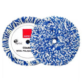 RUPES 9" Blue Polishing Twisted Labmswool Pad for LH19E Rotary Tool with 6.5" Backing Plate, 9.BL230H, 4